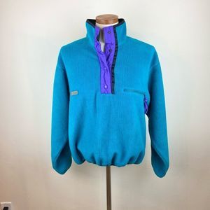 Columbia Vintage 90’s Quarter-Button Fleece Pullover Sweater
